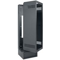 

Lowell Manufacturing LWBR-4022 40U Wall Rack with Base and 1 Pair Adjustable Rails, 32" Depth, Black
