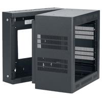

Lowell Manufacturing LWR-1019 10U Rack-Sectional Wall Mount with 1 Pair Adjustable Rails, 19" Deep, Black