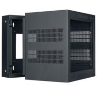 

Lowell Manufacturing LWR-1023 10U Rack-Sectional Wall Mount with 1 Pair Adjustable Rails, 23" Deep, Black