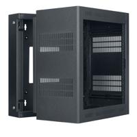 

Lowell Manufacturing LWR-1219 12U Rack-Sectional Wall Mount with 1 Pair Adjustable Rails, 19" Deep, Black