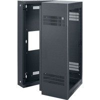 

Lowell Manufacturing LWR-2119 21U Rack-Sectional Wall Mount with 1 Pair Adjustable Rails, 19" Deep, Black