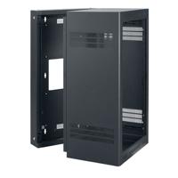 

Lowell Manufacturing LWR-2123 21U Rack-Sectional Wall Mount with 1 Pair Adjustable Rails, 23" Deep, Black