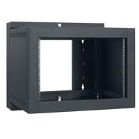 

Lowell Manufacturing LWSR-722 7U Wall Swing-Open Rack with 1 Pair Fixed Rails, 22" Depth, Black