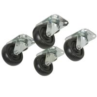 

Lowell Manufacturing LXR-C3SF 3" Fine-Floor Swivel Casters for LXR/LVR Series Racks, 4 Non-Locking, 4 Pack
