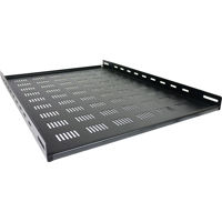 

Lowell Manufacturing LXR-NS26 Zero-Space Shelf for 26" Depth LXR and LVR Series Slim Frame Racks, Supports 250 Lbs, Black