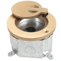 

Lowell Manufacturing MO1-N 4x4" Octagonal Floor Box with Brass Lid and One Punch for One Neutrik D or Switchcraft E Series Connector