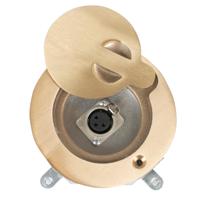 

Lowell Manufacturing MO1-NC3FD 4x4" Octagonal Floor Box with Brass Lid, 1-Punch and Mounted with 1x NC3FD Connector