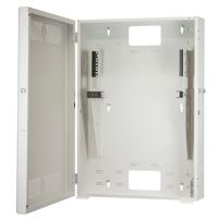 

Lowell Manufacturing RCC-3436 Remote Consolidation Wall Mount Cabinet with Shallow Door, 3U + 4U, 30"D Usable, Network Gray