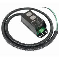 

Lowell Manufacturing RPC-20-SHW 20A Low Voltage Remote Power Control with Surge Protection, 6' Hardwired with Flexible Conduit, 1 Duplex Outlet