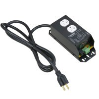 

Lowell Manufacturing RPC-P20-SCD 20A Pass-Through Remote Power Control with Surge Suppression, NEMA 5-20R Duplex Outlet, 6' Cord