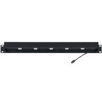 

Lowell Manufacturing RPL-F 1U Steel Rackmount Panel with Five LED Lights for Top/Front/Rear Rack