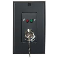 

Lowell Manufacturing RPSB2-MKP SPST Low Voltage Key-Switch with Momentary Closure, 2 Status LED, 1-Gang Wall Plate, Black