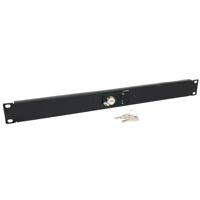 

Lowell Manufacturing RPSB2-MKR-RJ SPST Low Voltage Key-Switch with RJ45 Connector, Momentary Closure, 2 Status LED, 1U Rackmount Panel, Black
