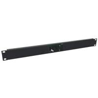 

Lowell Manufacturing RPSB2-MR SPST Low Voltage Rocker Switch with Momentary Closure, 2 Status LED, 1U Rackmount Panel, Black