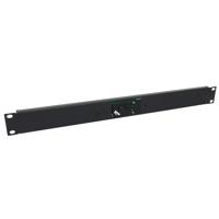 

Lowell Manufacturing RPSB2-MR-RJ SPST Low Voltage Rocker Switch with RJ45 Connector, Momentary Closure, 2 Status LED, 1U Rackmount Panel, Black