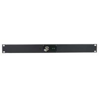 

Lowell Manufacturing RPSB-KR-RJ SPST Low Voltage Key-Switch with RJ45 Connector, Maintained Closure, 1 Status LED, 1U Rackmount Panel, Black