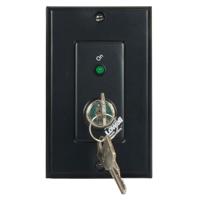 

Lowell Manufacturing RPSB-MKP SPST Low Voltage Key-Switch with Momentary Closure, 1 Status LED, 1-Gang Wall Plate, Black