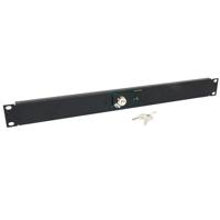 

Lowell Manufacturing RPSB-MKR SPST Low Voltage Key-Switch with Momentary Closure, 1 Status LED, 1U Rackmount Panel, Black