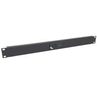 

Lowell Manufacturing RPSB-MR SPST Low Voltage Rocker Switch with Momentary Closure, 1 Status LED, 1U Rackmount Panel, Black