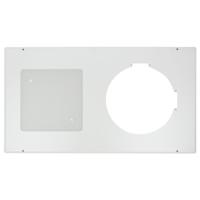 

Lowell Manufacturing SCB-300 Steel Panel with Square Perforation Grille for 12" Analog Clock, 8" Speaker and PC312 Recessed Backbox, White