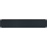 

Lowell Manufacturing SEFP-2 2U 14 Gauge Blank Steel Rackmount Flat Panel, Black