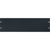 

Lowell Manufacturing SEFP-3 3U 14 Gauge Blank Steel Rackmount Flat Panel, Black