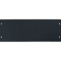 

Lowell Manufacturing SEFP-4 4U 14 Gauge Blank Steel Rackmount Flat Panel, Black