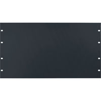 

Lowell Manufacturing SEFP-6 6U 14 Gauge Blank Steel Rackmount Flat Panel, Black