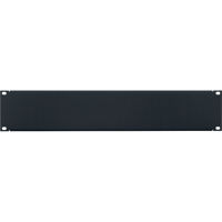 

Lowell Manufacturing SEP-2 2U 18-Gauge Steel Rackmount Blank Panel with Flange, Black