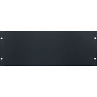 

Lowell Manufacturing SEP-4CC 4U 18 Gauge Blank Steel Rackmount Panel with Flange, 6 Pack, Black