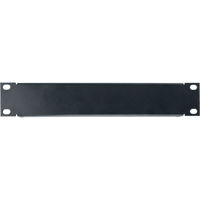 

Lowell Manufacturing SEPH-1 1U 18 Gauge Blank Steel Panel with Flange for Half Rack, Black