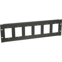 

Lowell Manufacturing SG6P-3 3U Punched Rack Mount Panel for 1-Gang Devices, Black