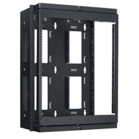 

Lowell Manufacturing SGR-1212 12U Swing-Gate Open Frame Wall Rack, 13" Depth, 150 Lbs Capacity, 1-Pair Fixed Rails, Black