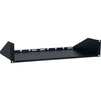 

Lowell Manufacturing US-210 2U Rack Utility Shelf, 10.75" Depth, 50 Lbs Capacity, Black