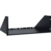 

Lowell Manufacturing US-414 4U Rack Utility Shelf, 14" Depth, 50 Lbs Capacity, Black