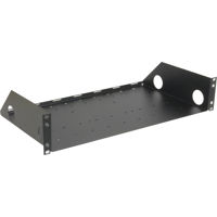 

Lowell Manufacturing USE-310 3U Rackmount Utility Shelf with Punched Base, 10" Depth, 50 Lbs Capacity, Black