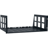 

Lowell Manufacturing USV-414 4U Rack Utility Shelf with Vent, 14" Depth, 50 Lbs Capacity, Black