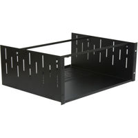 

Lowell Manufacturing USVC-415 4U Rack Utility Shelf with Vent and Clamping Brackets, 15" Depth, 50 Lbs Capacity, Black