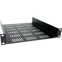 

Lowell Manufacturing UVSH-111 1U Utility Shelf with Vents for Half Rack, 11.5" Depth, Black