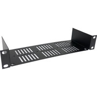 

Lowell Manufacturing UVSH-13 1U Utility Shelf with Vents for Half Rack, 3.5" Depth, Black