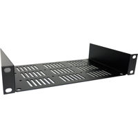 

Lowell Manufacturing UVSH-15 1U Utility Shelf with Vents for Half Rack, 5.5" Depth, Black