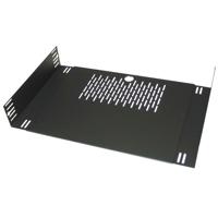

Lowell Manufacturing VWS-218 17.5 to 22" Variable Width Rack Shelf for 21U+ Rack, 18" Depth, Supports 50 Lbs, Black