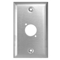 

Lowell Manufacturing WP11 1-Gang Steel Punched Wall Plate for One Neutrik NC3FDL and NC3MDL Mic Connector