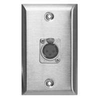 

Lowell Manufacturing WP1-NC3FD 1-Gang Steel Wall Plate with One Neutrik NC3FDL Female Mic Connectors