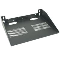 

Lowell Manufacturing WSL-1814 Steel Wall-Mount Shelf for Light Duty Settings, Supports 40 Lbs, Black