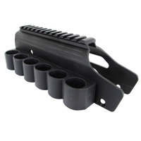 

Lyman Shotgun Top Picatinny Rail Mount with SideSaddle for Mossberg 500 and 590 Shotguns, Matte Black