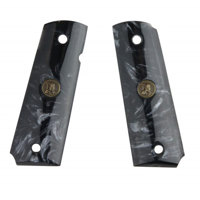 

Lyman Pachmayr Custom Series Grip for 1911 Pearl Pistol, Smooth, Black