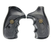 

Lyman Renegade Wood Laminate Grip for S&W K&L Frame Revolver, Checkered Charcoal Silvertone