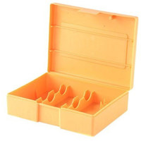

Lyman Die Storage Box Holds Three Die Set, Orange Plastic
