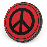 

LenzBuddy Body Cap for Canon - with Peace Sign Icon (Red)